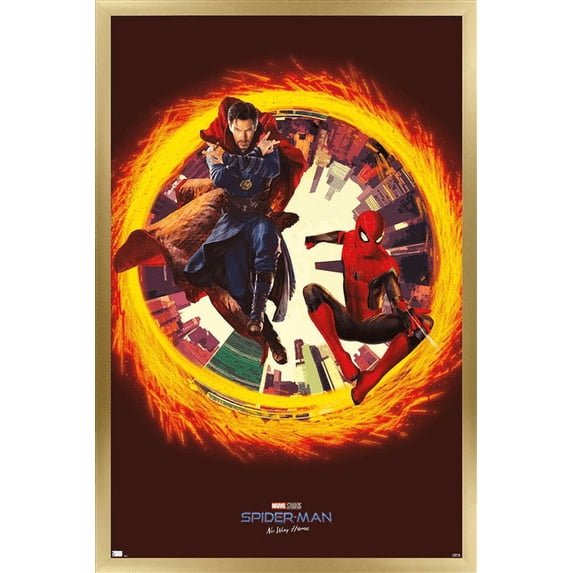 Marvel Spider-Man: No Way Home - Sling Ring Wall Poster, 22.375" x 34", Framed