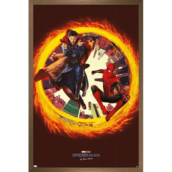 Marvel Spider-Man: No Way Home - Sling Ring Wall Poster, 22.375" x 34", Framed