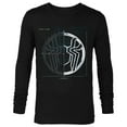 thumbnail image 1 of Marvel Spider-Man: No Way Home Spider Icon Blueprint - Long Sleeve T-Shirt for Men – Customized-Black, 1 of 5