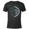 thumbnail image 1 of Marvel Spider-Man: No Way Home Spider Icon Blueprint - Short Sleeve Blended T-Shirt for Adults – Customized-Black, 1 of 5