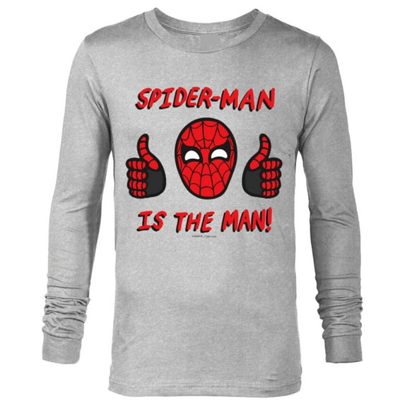 Marvel Spider-Man: No Way Home Spider-Man is The Man! - Long Sleeve T-Shirt for Men – Customized-Athletic Heather