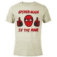 thumbnail image 1 of Marvel Spider-Man: No Way Home Spider-Man is The Man! - Short Sleeve Blended T-Shirt for Adults – Customized-Yellow, 1 of 5