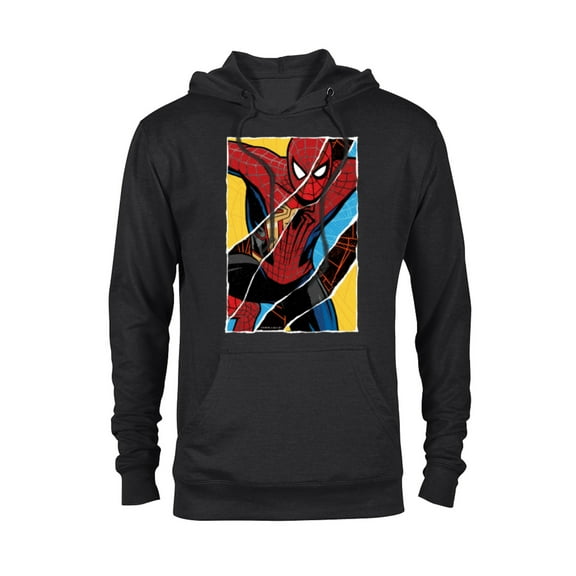 Marvel Spider-Man: No Way Home Spider-Men Comic Collage - Pullover Hoodie for Adults - Customized-Black