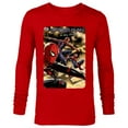 thumbnail image 1 of Marvel Spider-Man: No Way Home Spider-Men Comic Cover - Long Sleeve T-Shirt for Men - Customized-New Red, 1 of 5