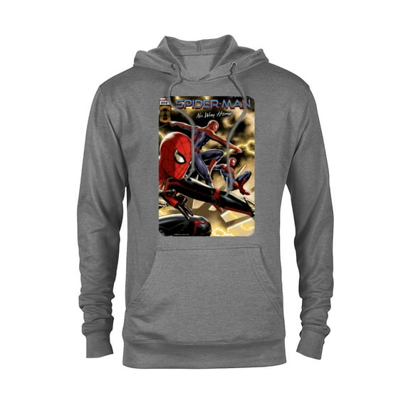 Marvel Spider-Man: No Way Home Spider-Men Comic Cover - Pullover Hoodie for Adults - Customized-Athletic Heather