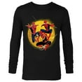 thumbnail image 1 of Marvel Spider-Man: No Way Home Spider-Men In Action - Long Sleeve T-Shirt for Men – Customized-Black, 1 of 5