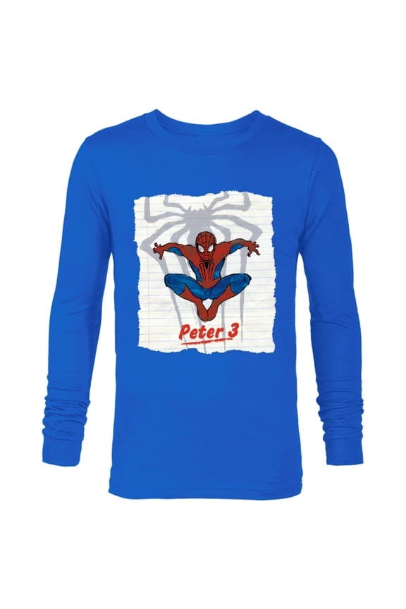 Spider-Man: No Way Home Spider-Men Web - Long Sleeve T-Shirt for Men - Customized-Navy