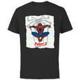 thumbnail image 1 of Marvel Spider-Man: No Way Home Spider-Men Web - Short Sleeve Cotton T-Shirt for Adults - Customized-Black, 1 of 5