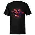 thumbnail image 1 of Marvel Spider-Man: No Way Home Spider-Men Web - Short Sleeve T-Shirt for Kids - Customized-Black, 1 of 5