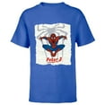 thumbnail image 1 of Marvel Spider-Man: No Way Home Spider-Men Web - Short Sleeve T-Shirt for Kids - Customized-Royal, 1 of 5
