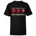 thumbnail image 1 of Marvel Spider-Man: No Way Home Spider-Men With Great Power - Short Sleeve T-Shirt for Kids - Customized-Black, 1 of 5