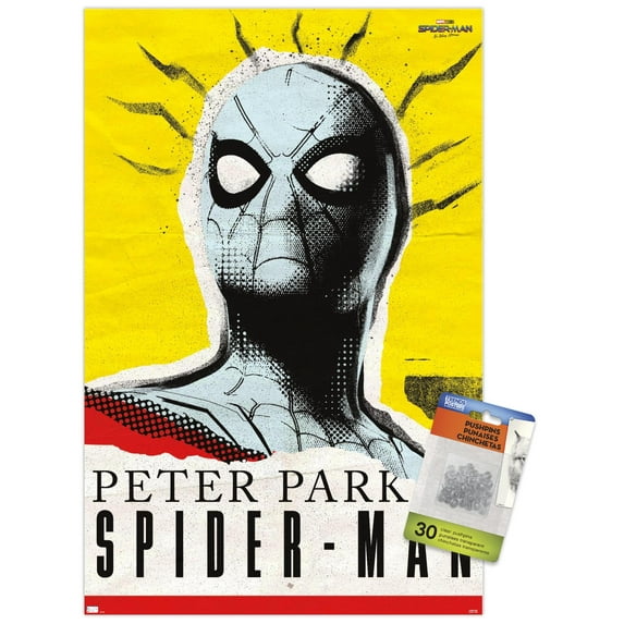 Marvel Spider-Man: No Way Home - Spider Sense Wall Poster with Push Pins, 14.725" x 22.375"