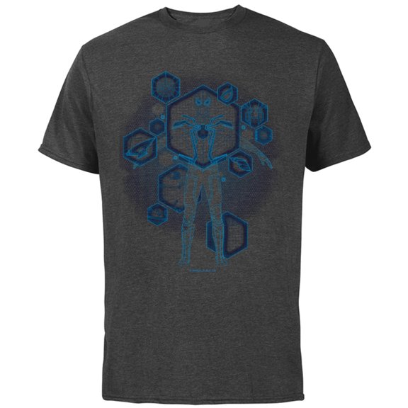 Marvel Spider-Man: No Way Home Spider-Suit Tech - Short Sleeve Cotton T-Shirt for Adults - Customized-Charcoal