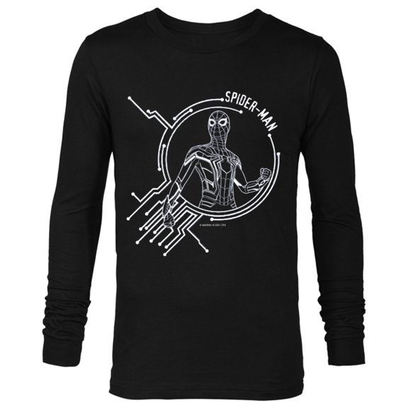 Marvel Spider-Man: No Way Home Spidey Circuit - Long Sleeve T-Shirt for Men – Customized-Black