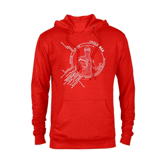 Marvel Spider-Man: No Way Home Spidey Circuit - Pullover Hoodie for Adults – Customized-Red Heather