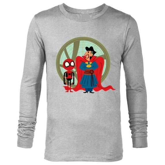Marvel Spider-Man: No Way Home Spidey Doctor Strange Cartoon - Long Sleeve T-Shirt for Men - Customized-Athletic Heather