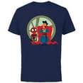 thumbnail image 1 of Marvel Spider-Man: No Way Home Spidey Doctor Strange Cartoon - Short Sleeve Cotton T-Shirt for Adults - Customized-Navy, 1 of 5