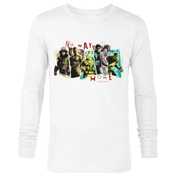 Marvel Spider-Man: No Way Home Spidey Foes - Long Sleeve T-Shirt for Men – Customized-White