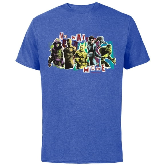 Marvel Spider-Man: No Way Home Spidey Foes - Short Sleeve Cotton T-Shirt for Adults - Customized-Royal Heather