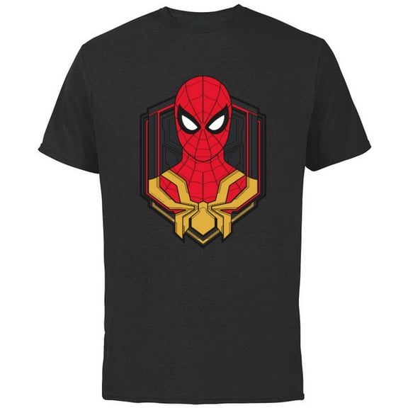 Marvel Spider-Man: No Way Home Spidey - Short Sleeve Cotton T-Shirt for Adults - Customized-Black