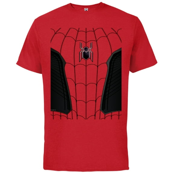 Marvel Spider-Man: No Way Home Spidey Suit Cos - Short Sleeve Cotton T-Shirt for Adults - Customized-Red