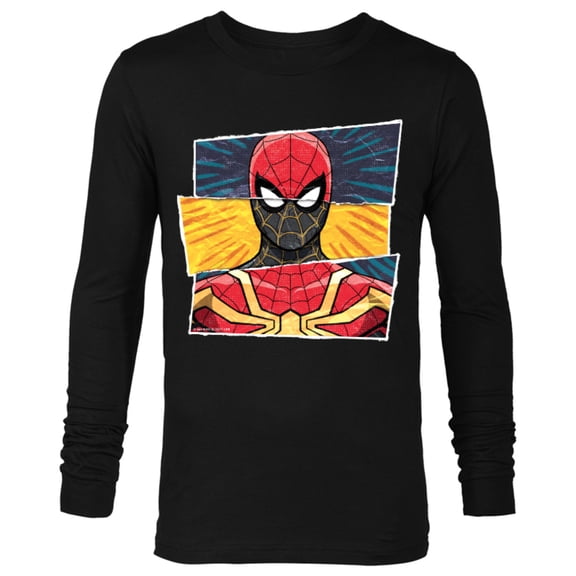 Marvel Spider-Man: No Way Home Spidey Suit Mashup - Long Sleeve T-Shirt for Men – Customized-Black