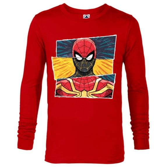 Marvel Spider-Man: No Way Home Spidey Suit Mashup - Long Sleeve T-Shirt for Men – Customized-New Red