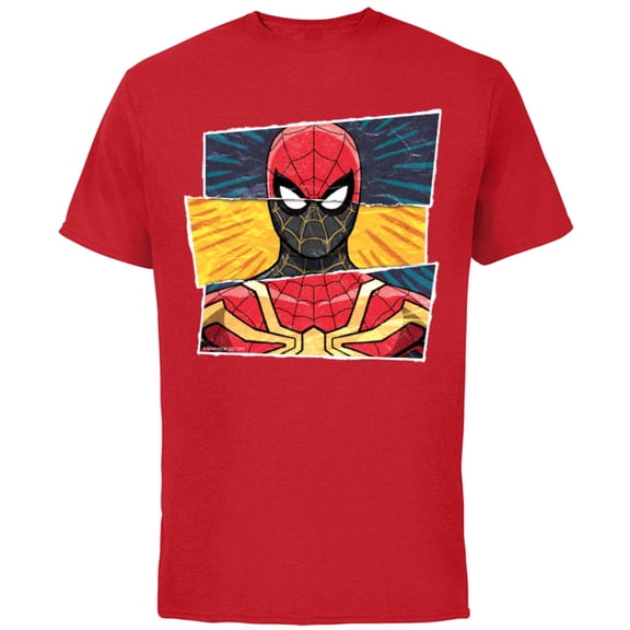 Marvel Spider-Man: No Way Home Spidey Suit Mashup - Short Sleeve Cotton T-Shirt for Adults - Customized-Red