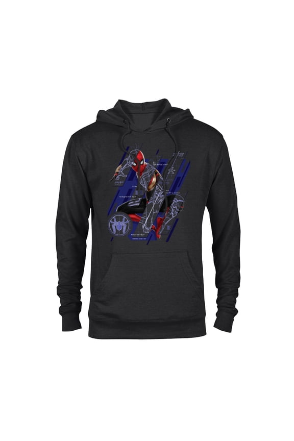 Spider-Man: No Way Home Spidey Tech - Pullover Hoodie for Adults – Customized-Black