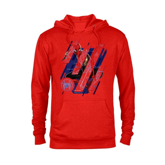 Marvel Spider-Man: No Way Home Spidey Tech - Pullover Hoodie for Adults – Customized-Red Heather