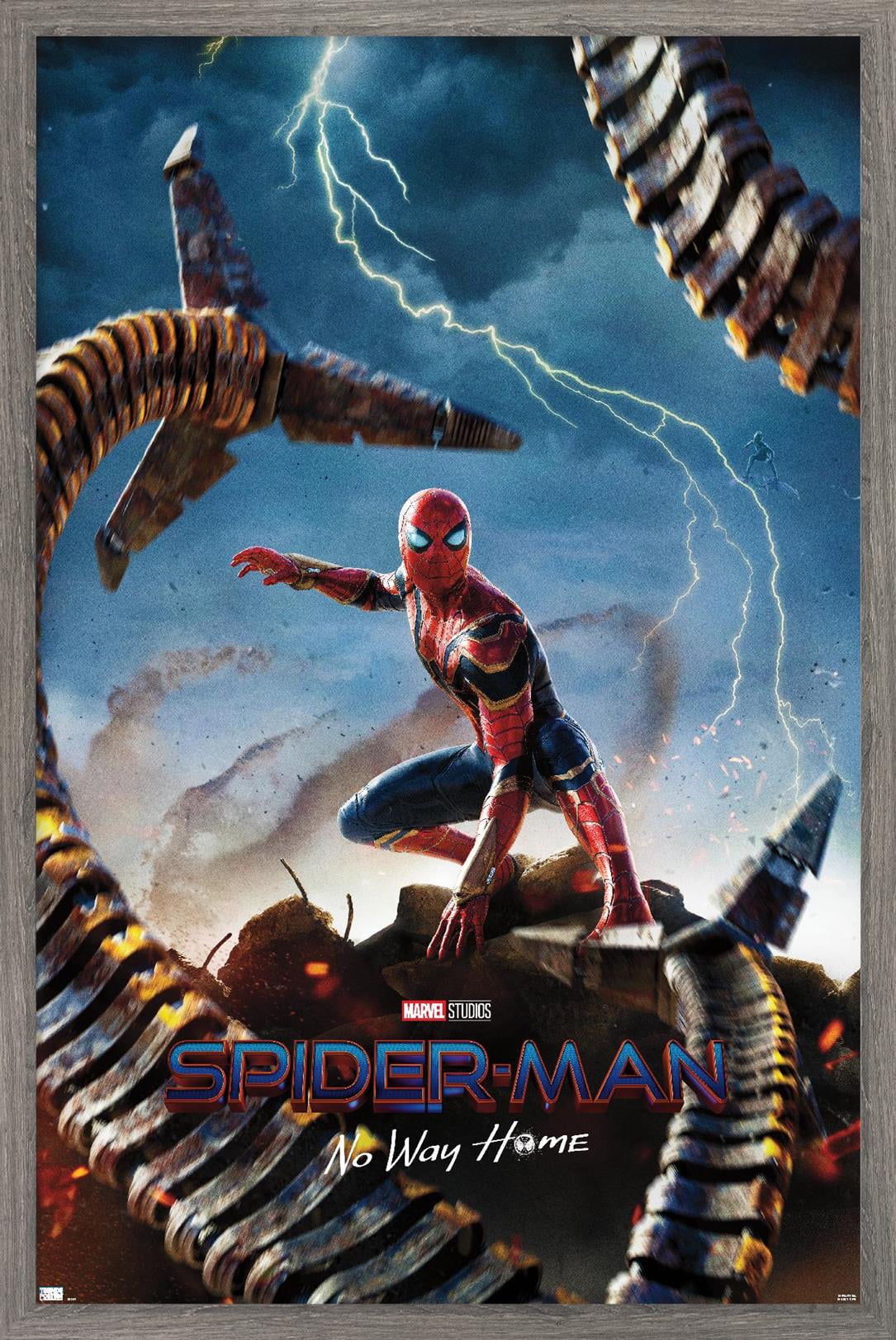 Marvel Spider-Man: No Way Home - Teaser Wall Poster, 14.725" x 22.375" Framed