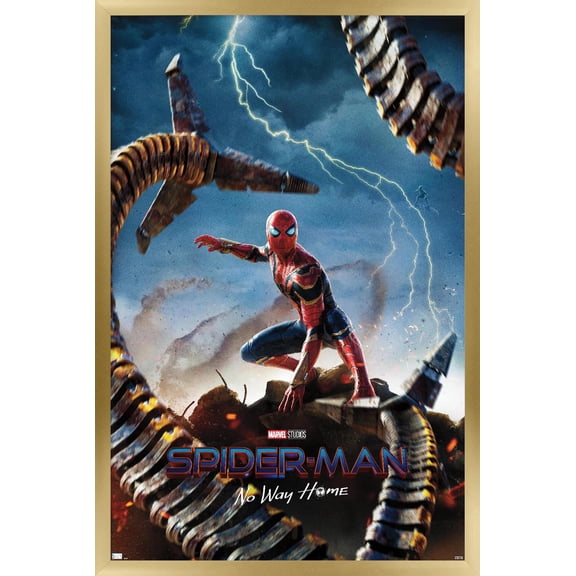 Marvel Spider-Man: No Way Home - Teaser Wall Poster, 22.375" x 34" Framed