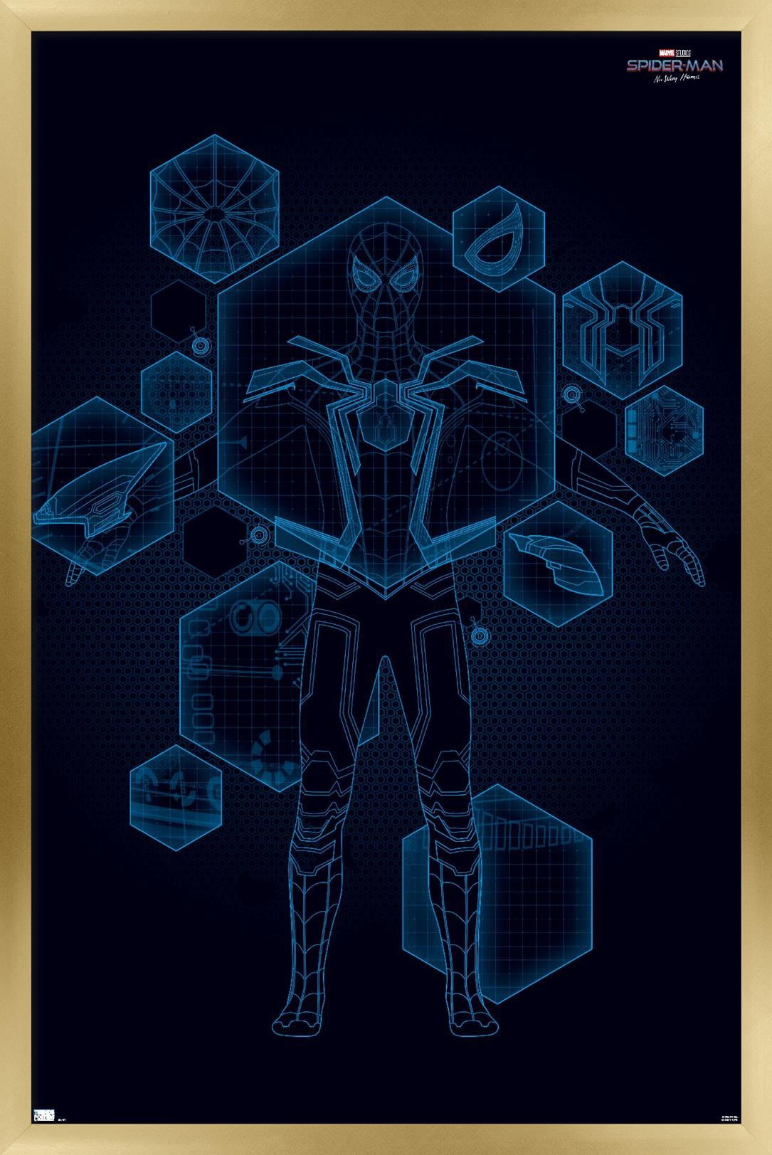 Marvel Spider-Man: No Way Home - Tech 24.25" x 35.75" Framed Poster, by Trends International