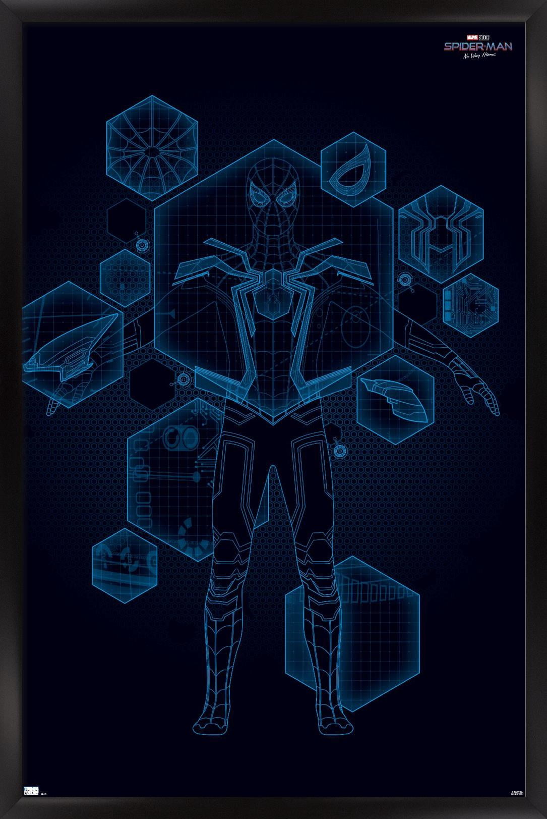 Marvel Spider-Man: No Way Home - Tech Wall Poster, 22.375" x 34" Framed