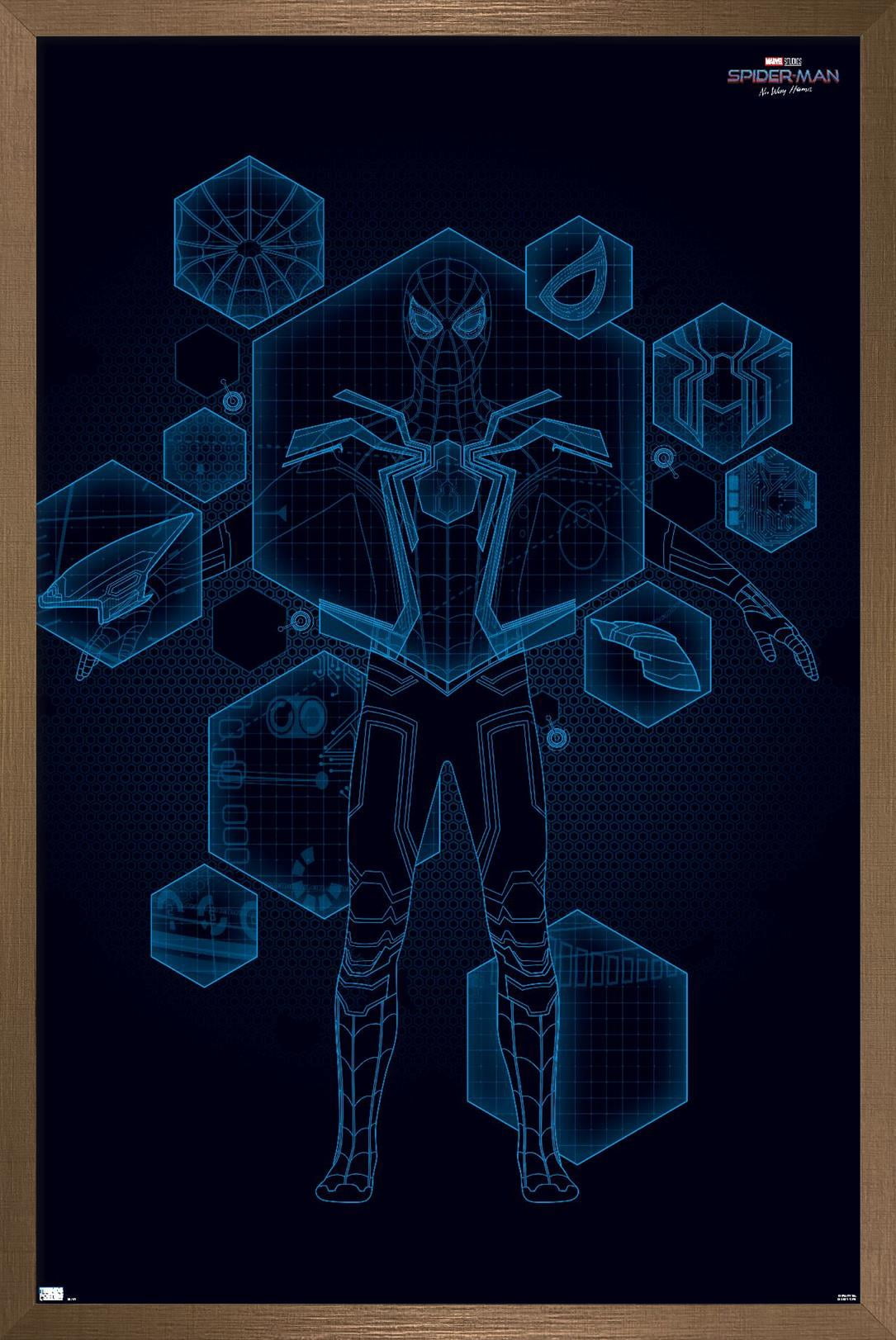 Marvel Spider-Man: No Way Home - Tech Wall Poster, 22.375" x 34" Framed