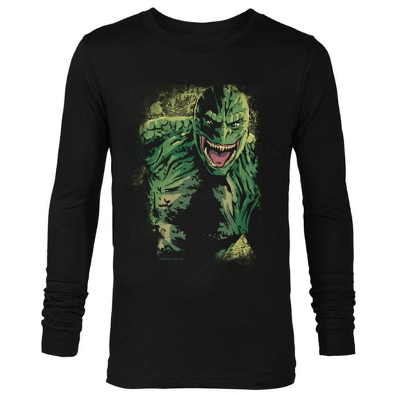 Marvel Spider-Man: No Way Home The Lizard Illustrated - Long Sleeve T-Shirt for Men – Customized-Black