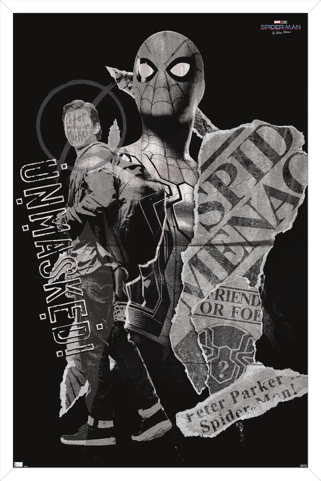 Marvel Spider-Man: No Way Home - Unmasked 16.5" x 24.25" Framed Poster, by Trends International