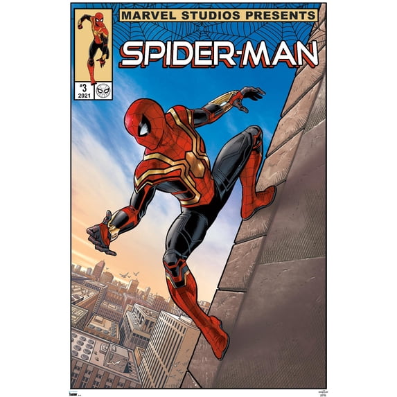 Marvel Spider-Man: No Way Home - Wall Comic 14.72" x 22.37" Framed Poster, by Trends International