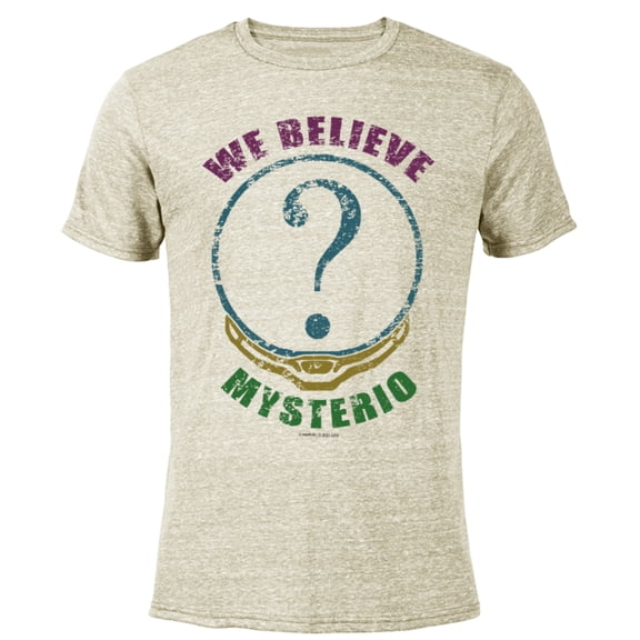 Marvel Spider-Man: No Way Home We Believe Mysterio - Short Sleeve Blended T-Shirt for Adults – Customized-Yellow