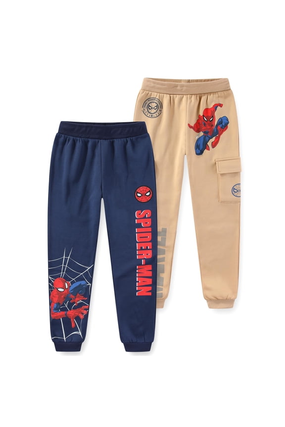 Spider-Man Pants (Boys), 2 Pack, Sizes 4-12