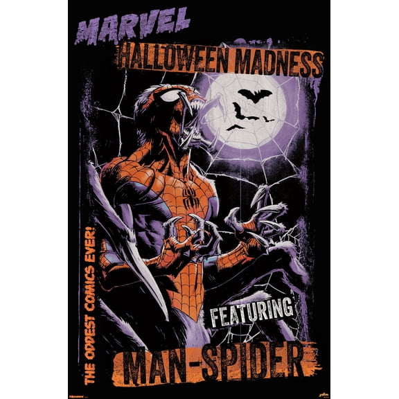 Marvel Spider-Man: Peter Parker (Comic) - Man-Spider Moon Wall Poster, 14.725" x 22.375"