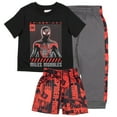 thumbnail image 1 of Marvel Spider-Man Peter Parker Miles Morales Boys 3-Piece Set - Short Sleeve T-Shirt, Shorts, & Jogger Pants 3-Pack Bundle (Sizes 2T-12), 1 of 12