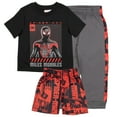 thumbnail image 1 of Marvel Spider-Man Peter Parker Miles Morales Boys 3-Piece Set - Short Sleeve T-Shirt, Shorts, & Jogger Pants 3-Pack Bundle (Sizes 2T-12), 1 of 12