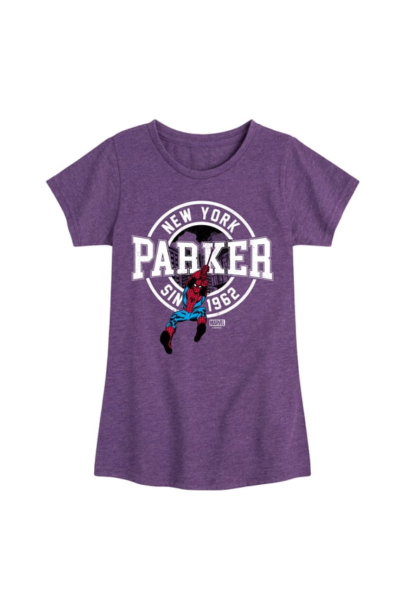 Spider-Man - Peter Parker - Toddler And Youth Girls Fitted Short Sleeve Graphic T-Shirt