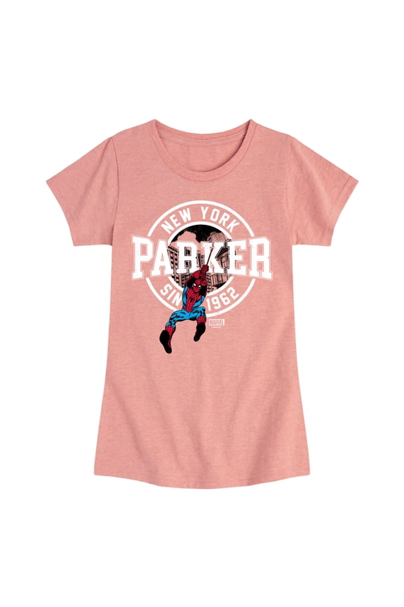 Spider-Man - Peter Parker - Toddler And Youth Girls Fitted Short Sleeve Graphic T-Shirt