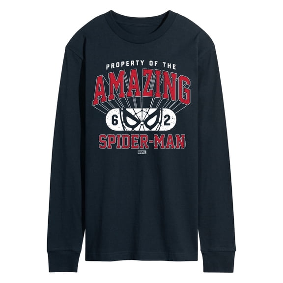 Marvel Spider-Man - Property Of Spider Man - Men's Long Sleeve Graphic T-Shirt