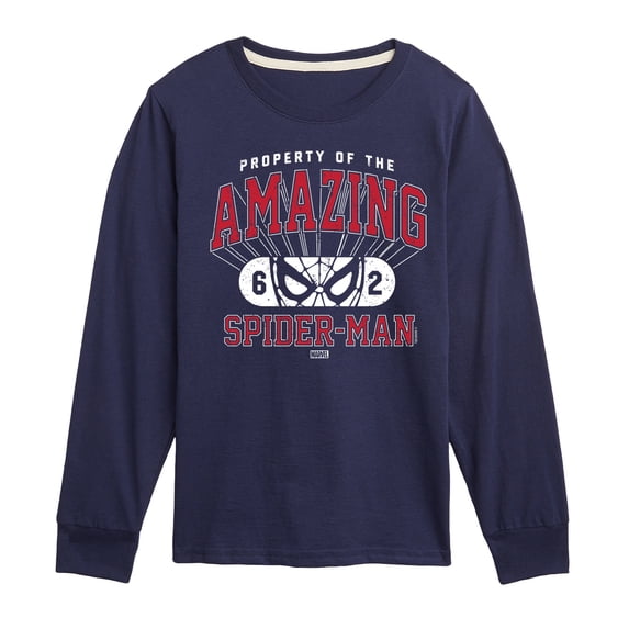 Marvel Spider-Man - Property Of Spider Man - Toddler And Youth Long Sleeve Graphic T-Shirt