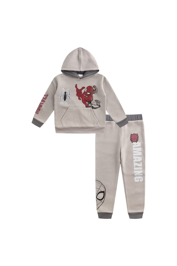 Spider-Man Pullover Hoodie and Pants Set (Boys), 2 Piece Set, Sizes 2T-7