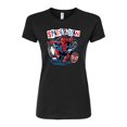 thumbnail image 1 of Marvel Spider-Man - Punk Poster Style - Juniors Fitted Graphic T-Shirt, 1 of 5