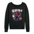 thumbnail image 1 of Marvel Spider-Man - Punk Poster Style - Ladies French Terry Pullover Sweatshirt, 1 of 5